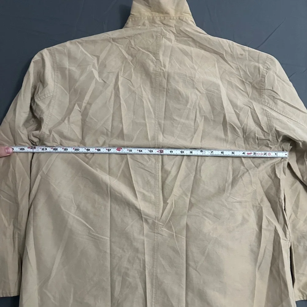 Mens‎ Eddie Bauer Full Zip Long Sleeve Outdoor Jacket Size Medium Tan Pockets